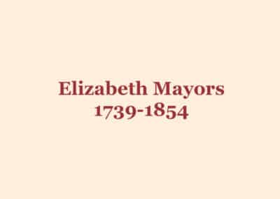 Elizabeth Mayors 1739-1854